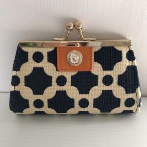 Spartina 449 Navy and Cream Clutch